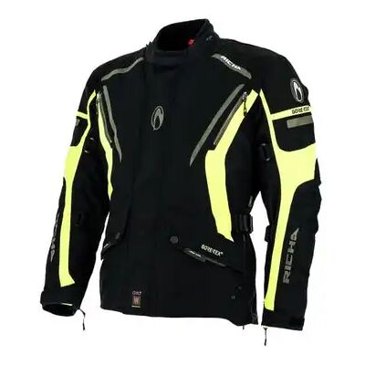 Richa Cyclone Gore-Tex Mc-Jakke Svart/gul 56/2xl Richa Cyclone Gore-Tex Mc-Jakke Svart/gul 56/2xl