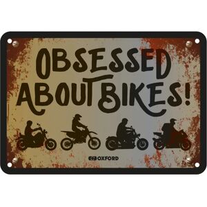 Oxford : Obsessed About Bikers Garage Metal Sign: Obsessed About Bikers Oxford : Obsessed About Bikers Garage Metal Sign: Obsessed About Bikers