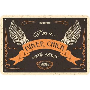 Oxford : Biker Chick With.. Garage Metal Sign: Biker Chick With.. Oxford : Biker Chick With.. Garage Metal Sign: Biker Chick With..