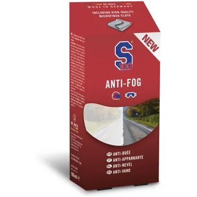 S100 Anti-Fog Pakke (Flaske 100 Ml Og Mikrofiberklut) S100 Anti-Fog Pakke (Flaske 100 Ml Og Mikrofiberklut)