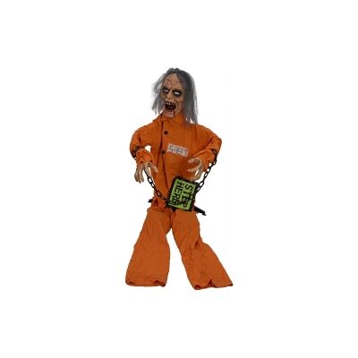 Halloween Dekoration, Animeret Figur Med Lys- og Lydeffekter, Fangen Sirius, 85c Halloween Dekoration, Animeret Figur Med Lys- og Lydeffekter, Fangen Sirius, 85c