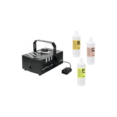 EuroLite Set Dynamic Fog 700 + Fluids dynamisk væsker væske tåke euro sett EuroLite Set Dynamic Fog 700 + Fluids dynamisk væsker væske tåke euro sett