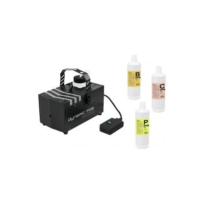 EuroLite Set Dynamic Fog 600 + Fluids dynamisk væsker væske tåke euro sett EuroLite Set Dynamic Fog 600 + Fluids dynamisk væsker væske tåke euro sett