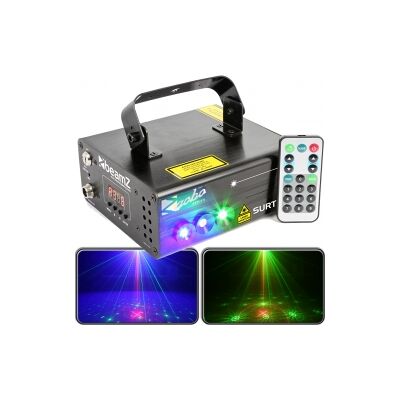 Surtur II Dobbelt Laser RG Gobo DMX IRC 3W Blå LED dobbelt dobles dobbel blå Surtur II Dobbelt Laser RG Gobo DMX IRC 3W Blå LED dobbelt dobles dobbel blå