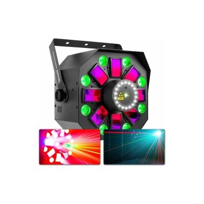 MultiBox LED-effekt med laser og strobelys TILBUD NU MultiBox LED-effekt med laser og strobelys TILBUD NU