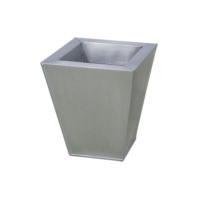 Europalms Flowerpot, zinc, 25cm square blomsterpotte firkant kvadrat torget Europalms Flowerpot, zinc, 25cm square blomsterpotte firkant kvadrat torget