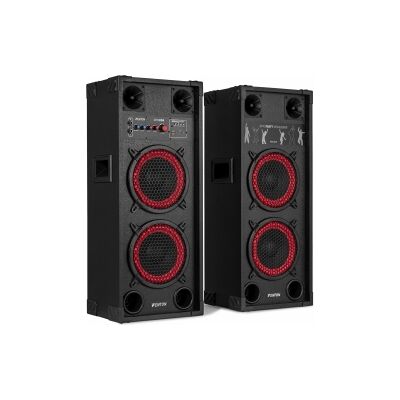 Højttalersæt med indbygget forstærker SPK-208, 2x8" bas / 800 Watt / Bluetooth / Højttalersæt med indbygget forstærker SPK-208, 2x8" bas / 800 Watt / Bluetooth /