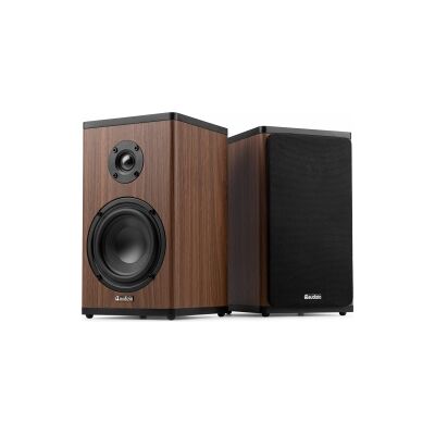 BS20 Active Bookshelf Speaker Set with Battery Dark Wood TILBUD NU BS20 Active Bookshelf Speaker Set with Battery Dark Wood TILBUD NU