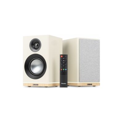 KS12 Active Bookshelf Speaker Set 80W BT Creme TILBUD NU KS12 Active Bookshelf Speaker Set 80W BT Creme TILBUD NU