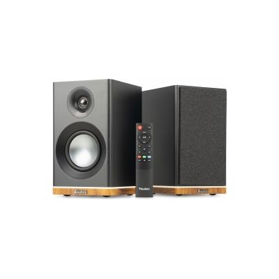 KS12 Active Bookshelf Speaker Set 80W BT Black TILBUD NU KS12 Active Bookshelf Speaker Set 80W BT Black TILBUD NU