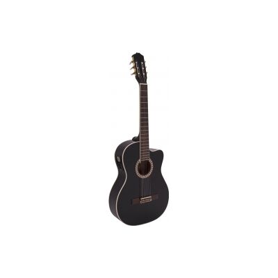 Dimavery CN-600E Classical Guitar, black TILBUD NU klassisk svart gitar Dimavery CN-600E Classical Guitar, black TILBUD NU klassisk svart gitar
