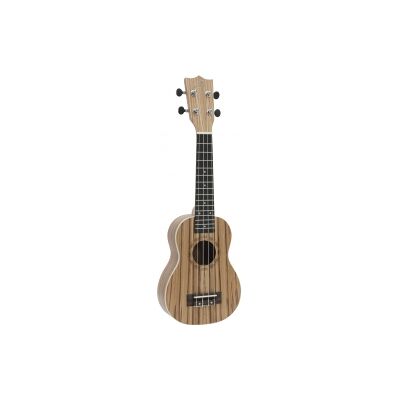 Dimavery UK-400 Ukulele, soprano, "Zebrawood TILBUD NU Dimavery UK-400 Ukulele, soprano, "Zebrawood TILBUD NU