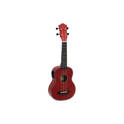 Dimavery UK-100 Soprano Ukulele, flamed red TILBUD NU Dimavery UK-100 Soprano Ukulele, flamed red TILBUD NU