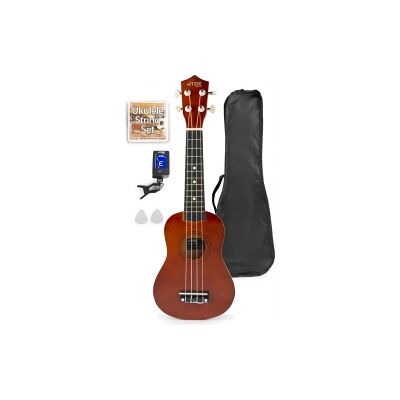 UKEY Ukulele Set Soprano 21" Mørk Naturlig TILBUD NU UKEY Ukulele Set Soprano 21" Mørk Naturlig TILBUD NU