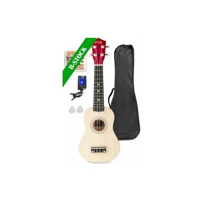 UKEY Ukulele Set Soprano 21" Natural "B-STOCK" TILBUD NU UKEY Ukulele Set Soprano 21" Natural "B-STOCK" TILBUD NU