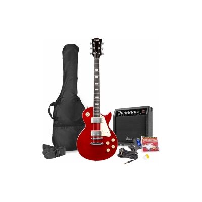 GigKit Elektrisk Gitar Pakke LP-stil Mørkerød TILBUD NU GigKit Elektrisk Gitar Pakke LP-stil Mørkerød TILBUD NU