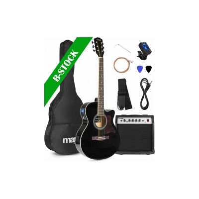 ShowKit Electric Acoustic Guitar Pack Black "B-STOCK" TILBUD NU ShowKit Electric Acoustic Guitar Pack Black "B-STOCK" TILBUD NU