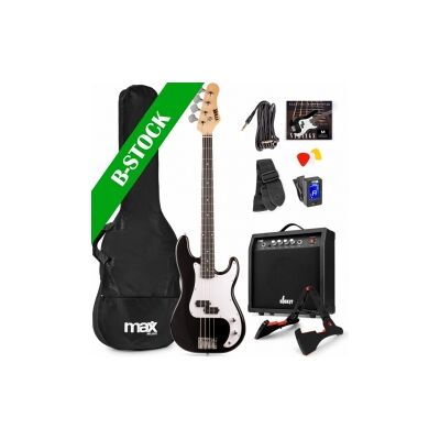 Bass Guitar Pack incl Amp Black "B-STOCK" TILBUD NU Bass Guitar Pack incl Amp Black "B-STOCK" TILBUD NU