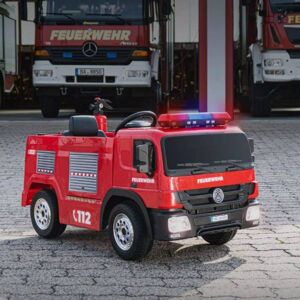 Elbil til barn - brannbil - fjernkontroll