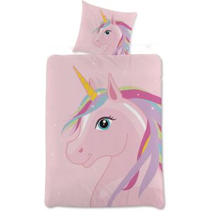 Borg Living Rosa Enhjørning Sengetøy - 100x140 cm - Barne Dekor Borg Living Rosa Enhjørning Sengetøy - 100x140 cm - Barne Dekor