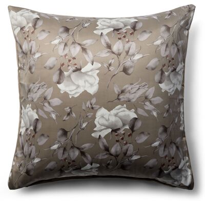 In Style Putetrekk 60x63 cm - Satin - Brunt vendbart blomsterdesign In Style Putetrekk 60x63 cm - Satin - Brunt vendbart blomsterdesign