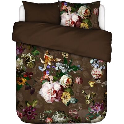 Essenza Fleur Chocolate 200x220cm Bomullssateng Sengetøy - Mykt & Holdbart Essenza Fleur Chocolate 200x220cm Bomullssateng Sengetøy - Mykt & Holdbart