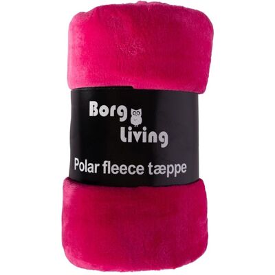 Borg Living Fleeceteppe - Rosa - 150x200 cm - Mykt og deilig sofateppe - Borg Living Fleeceteppe - Rosa - 150x200 cm - Mykt og deilig sofateppe -