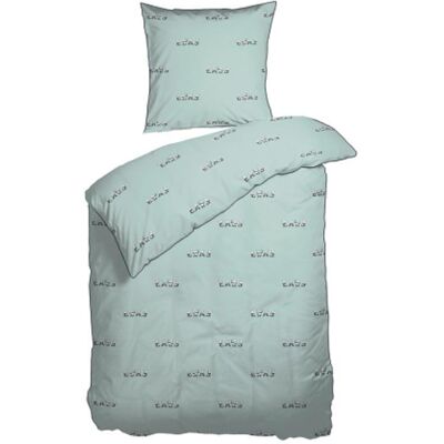 Night & Day Junior sengetøy 100x140 cm - 100% økologisk bomullssatin - Mintgrønn med pandaer Night & Day Junior sengetøy 100x140 cm - 100% økologisk bomullssatin - Mintgrønn med pandaer