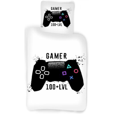 Licens Gamer Sengetøy - Controller - 150x210 cm - Bomull Licens Gamer Sengetøy - Controller - 150x210 cm - Bomull