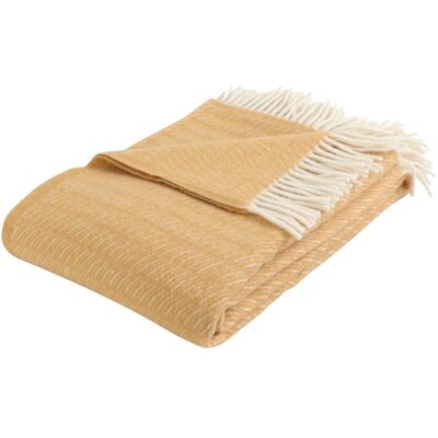 Arctic Ullpledd 130x200 cm - 100% ren ny ull - Saga Honey Arctic Ullpledd 130x200 cm - 100% ren ny ull - Saga Honey