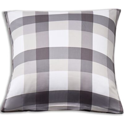 Nature By Borg Bambus putetrekk 60x63 cm - 100% bambus - Grå ruter Nature By Borg Bambus putetrekk 60x63 cm - 100% bambus - Grå ruter
