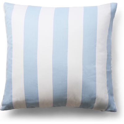 By Night Putetrekk 60x63 cm - 100% bomullssatin - Nordic Stripe - Brede lyseblå striper By Night Putetrekk 60x63 cm - 100% bomullssatin - Nordic Stripe - Brede lyseblå striper
