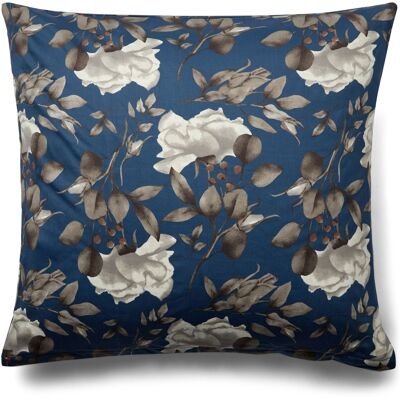 By Night Putetrekk 60x63 cm - bomullssatin - Blossom blue - blomsterprint By Night Putetrekk 60x63 cm - bomullssatin - Blossom blue - blomsterprint