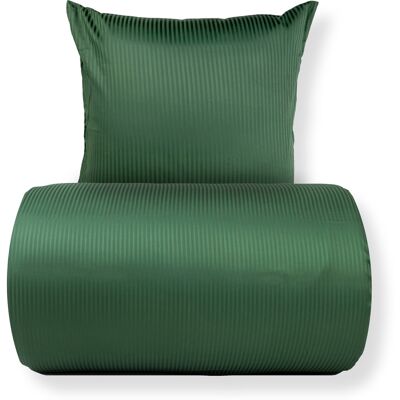 Egyptisk bomullssatin sengesett - Mørk grønn - 240x220cm Egyptisk bomullssatin sengesett - Mørk grønn - 240x220cm
