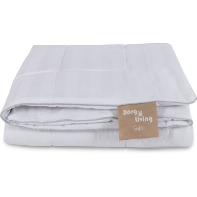 Borg Living Silkedyne med 100% morbærsilke-fyll - Temperaturregulerende helårsdyne - 240x220 cm - Borg Living Silkedyne med 100% morbærsilke-fyll - Temperaturregulerende helårsdyne - 240x220 cm -