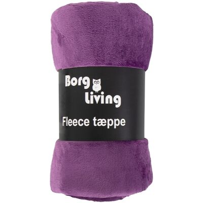 Fleecepledd - Lilla - 150x200 cm - Mykt og deilig sofapledd - Borg living Fleecepledd - Lilla - 150x200 cm - Mykt og deilig sofapledd - Borg living