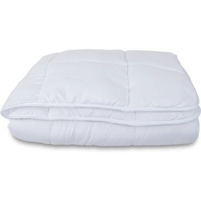 Zen Sleep Dobbel fiberdyne - Allergivennlig helårsdyne - 200x220 cm - Fuktabsorberende dyne med hulfibre Zen Sleep Dobbel fiberdyne - Allergivennlig helårsdyne - 200x220 cm - Fuktabsorberende dyne med hulfibre