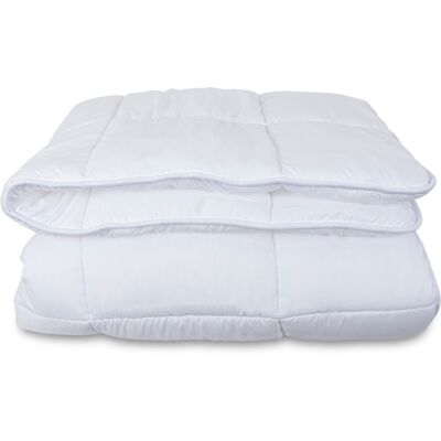 Zen Sleep Vinter fiberdyne - Allergivennlig 2-lags termodyne - 140x220 cm - Fuktabsorberende vinterdyne med hulfibre Zen Sleep Vinter fiberdyne - Allergivennlig 2-lags termodyne - 140x220 cm - Fuktabsorberende vinterdyne med hulfibre