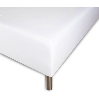 Borg Living Formsydd laken 180x200 cm - Hvit - 100% ekstra fin bomullssateng - tilpasset laken til madrass Borg Living Formsydd laken 180x200 cm - Hvit - 100% ekstra fin bomullssateng - tilpasset laken til madrass