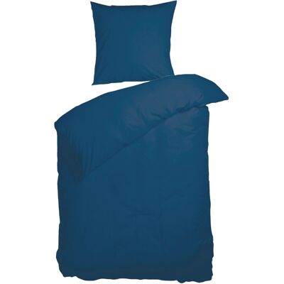 Ensfarget sengetøy 140x200 cm - Blått sengesett - 100% GOTS økologisk bomull - Kelly Uni Blue - Nordisk Tekstil sengelinned Ensfarget sengetøy 140x200 cm - Blått sengesett - 100% GOTS økologisk bomull - Kelly Uni Blue - Nordisk Tekstil sengelinned