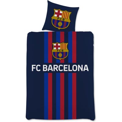 Licens FC Barcelona sengetøy - 100% bomull - Barnesengetøy 150x210 cm - Fotball sengetøy Licens FC Barcelona sengetøy - 100% bomull - Barnesengetøy 150x210 cm - Fotball sengetøy