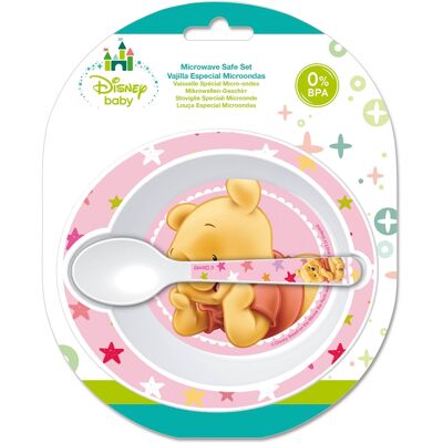 Licens Peter Plys Rosa Barneservice - BPA-fritt Licens Peter Plys Rosa Barneservice - BPA-fritt