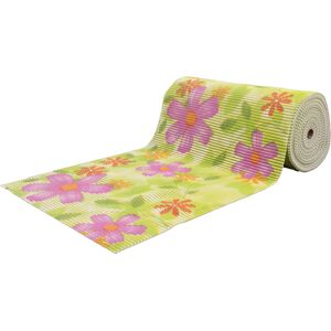 Borg Living Sklisikker badematte - På metermål - Grønn med blomster - 65 cm bred - Multifunksjonsvåtromsmatte Borg Living Sklisikker badematte - På metermål - Grønn med blomster - 65 cm bred - Multifunksjonsvåtromsmatte