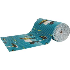 Borg Living Sklisikker badematte - På metermål - Print med delfiner - 65 cm bred - Multifunksjonell matte for våtrom Borg Living Sklisikker badematte - På metermål - Print med delfiner - 65 cm bred - Multifunksjonell matte for våtrom