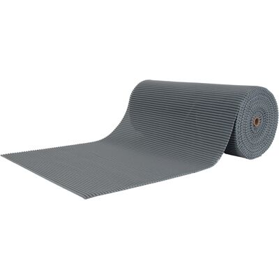 Borg Living Sklisikker badematte - Etter mål - Ensfarget grå - 65 cm bred - Multifunksjonsmatte for våtrom Borg Living Sklisikker badematte - Etter mål - Ensfarget grå - 65 cm bred - Multifunksjonsmatte for våtrom