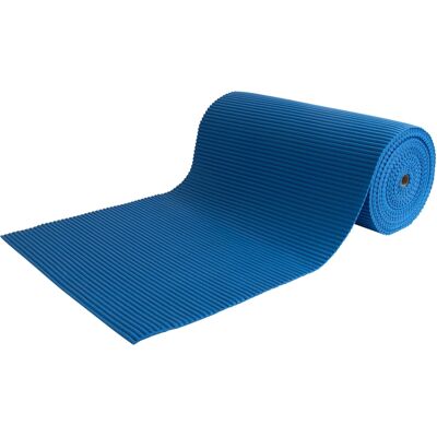 Borg Living Sklisikker badematte - Målt i meter - Blå - 65 cm bred - Multifunksjonell matte for våtrom Borg Living Sklisikker badematte - Målt i meter - Blå - 65 cm bred - Multifunksjonell matte for våtrom