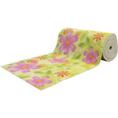 Borg Living Sklisikker badematte - På metermål - Grønn med blomster - 65 cm bred - Multifunksjonsvåtromsmatte Borg Living Sklisikker badematte - På metermål - Grønn med blomster - 65 cm bred - Multifunksjonsvåtromsmatte