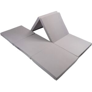 Nordstrand Home Sammenleggbar madrass - Dobbel - Populær som gjestemadrass - 6 cm komfortskum - lysegrå skummadrass Nordstrand Home Sammenleggbar madrass - Dobbel - Populær som gjestemadrass - 6 cm komfortskum - lysegrå skummadrass