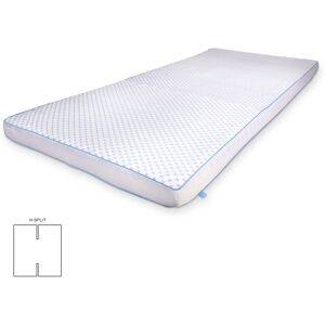 SLEEP TECH Kjølende H-splittet topmadras - 180x200 cm - 7 soner - Luksus memoryskum topmadras 8 cm høy - By Borg SLEEP TECH Kjølende H-splittet topmadras - 180x200 cm - 7 soner - Luksus memoryskum topmadras 8 cm høy - By Borg