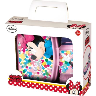 Licens Minnie Mouse matbokssett - Matboks og drikkeflaske til barn Licens Minnie Mouse matbokssett - Matboks og drikkeflaske til barn